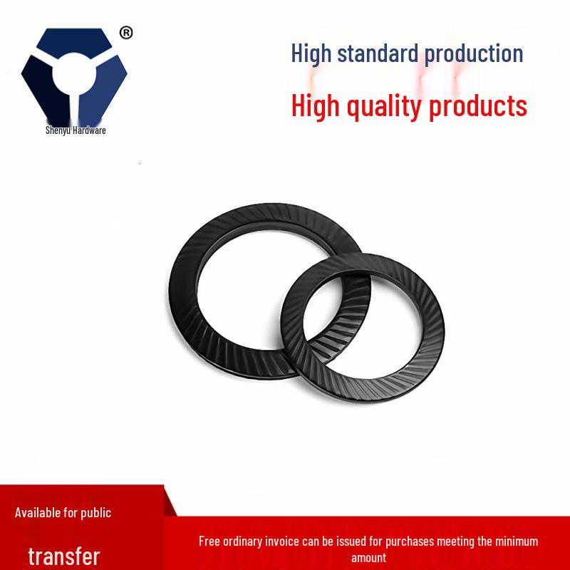 

304 Black Stainless Steel Anti-Loosening Beveled Flat Washer, Salt Spray Tested, M3-M8 DIN9250. 5x9x0.5 Black [1000 pieces]