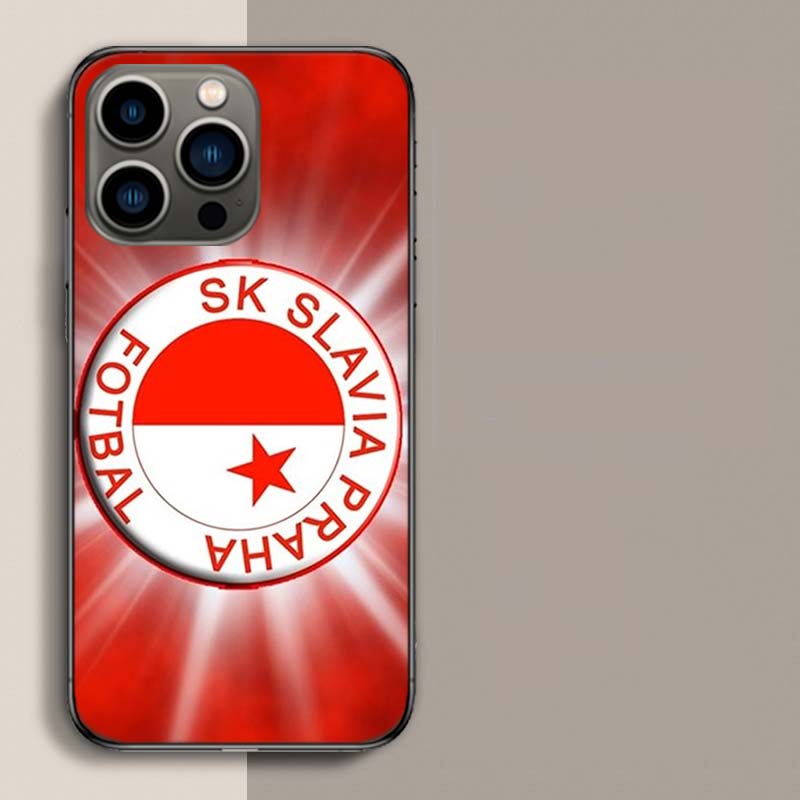 Sk Slavia Praha Czech Republic Phone Case For Apple Iphone 16E 16 17 Pro Max Air 15 Pro 14 Plus 12 13 Mini Cover Cute Fu
