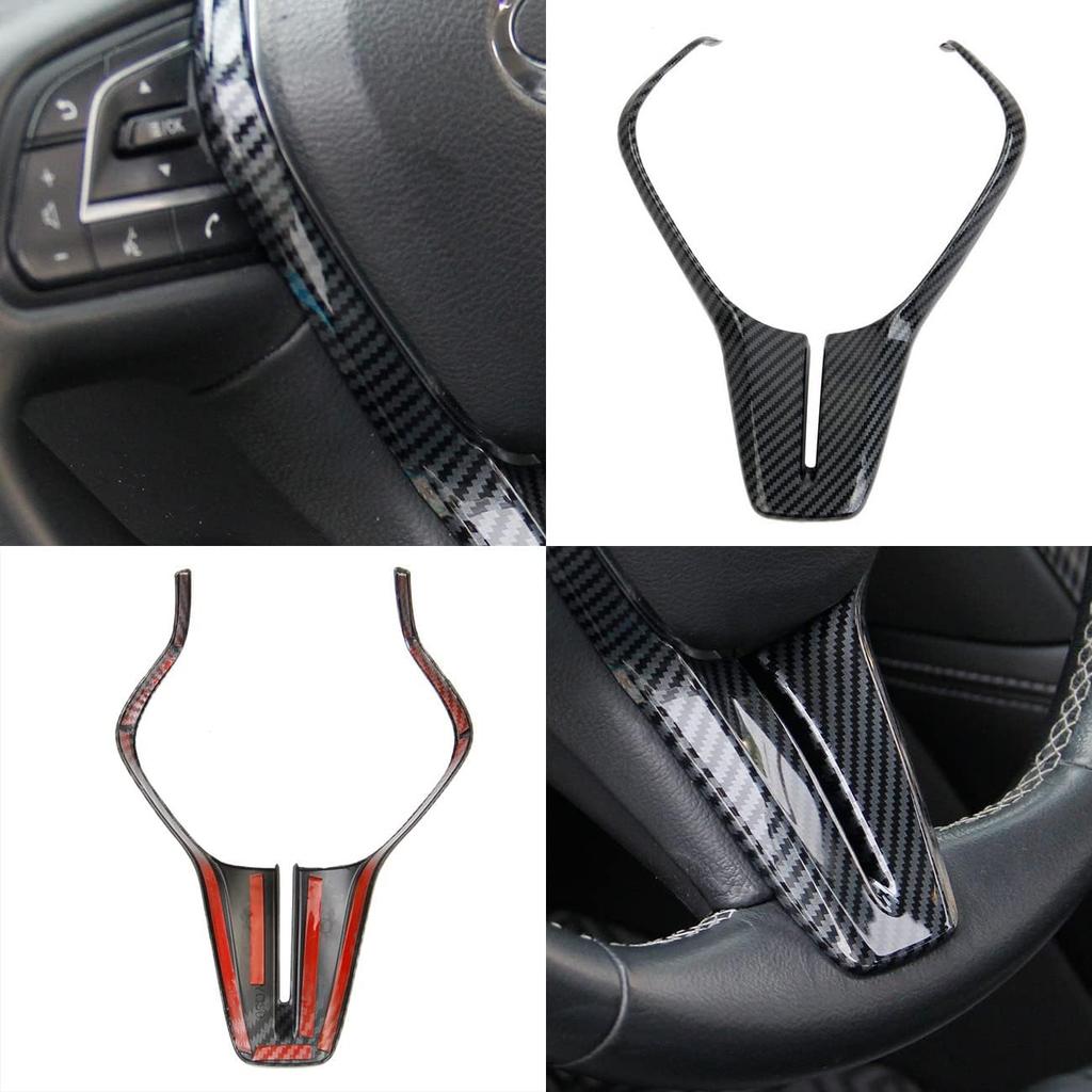 Steering Wheel Cover Molding Trims Accessoriess for Infiniti Q50 2014-2024 QX50 QX55 Q60 2017-2023 (Carbon Fiber Pattern)