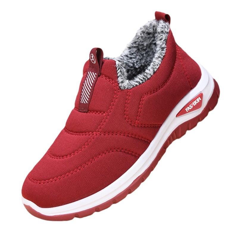 Cotton shoes women's winter women's shoes boots warm mother shoes piled thickened snow boots