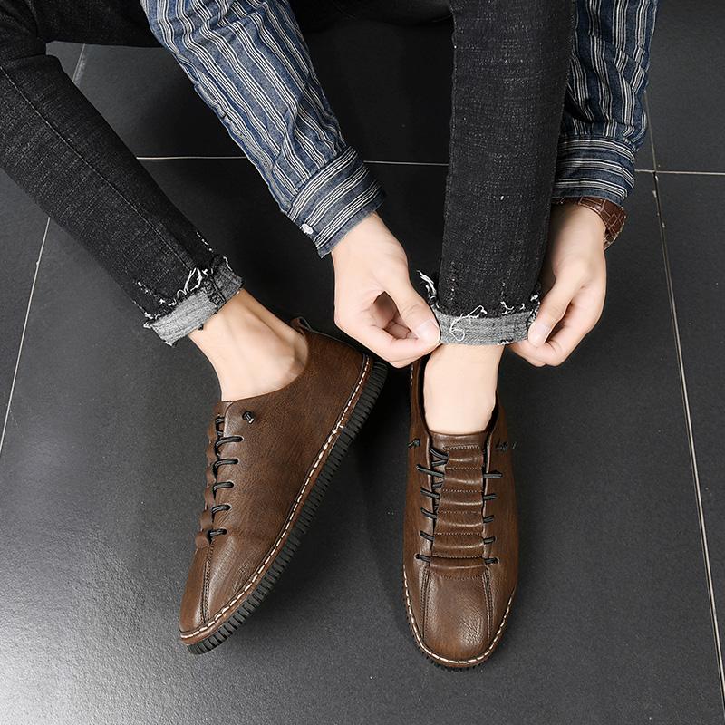 Модная мужская кожаная обувь Минималистичный стиль джентльмена Свадебная вечеринка Отдых — фото 7