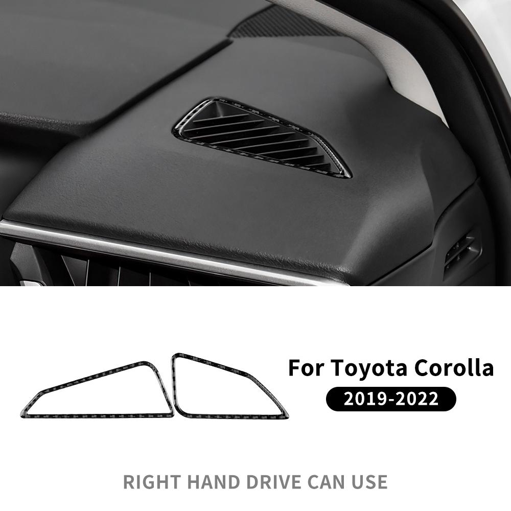 Echter Weicher Kohlefaseraufkleber Für Toyota Corolla 2019 2020 2025 2025 2025 2025 Armaturenbrett Seite Luftausströmer Außen Innen Zubehör