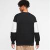 Nike Colorblock Crew Neck Sweatshirt Men Tops Black White FB7849-010
