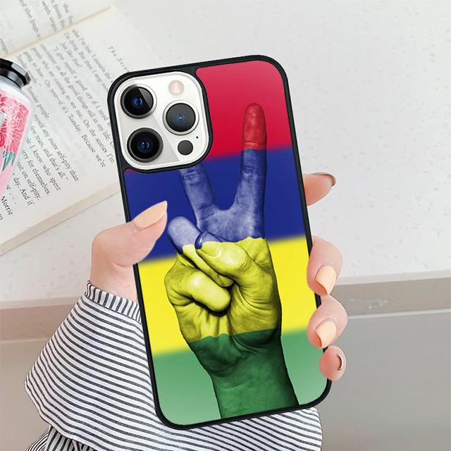 Mauritius Flag Phone Case For iPhone 17 Air 15 16 13 14 Pro Max 11 12 14 Pro Max Plus 13 12 Cover coque Fundas Shell