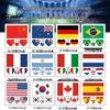 World Cup 2026 National Flag Waterproof Tattoo Stickers for Sports