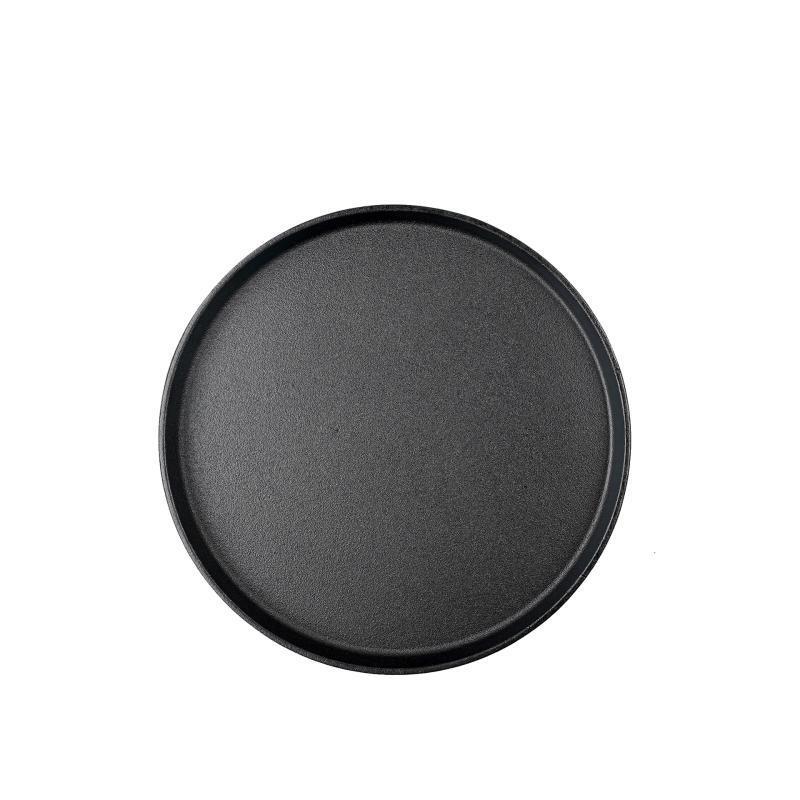 Zhishi Cast Iron Non-Stick Grill Pan with Lid