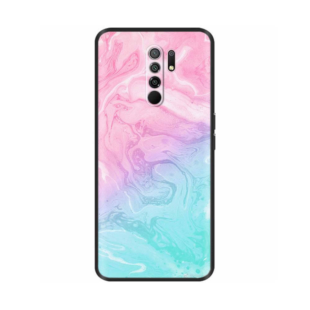 Silicon Case for Xiaomi Redmi 9 Redmi9 Case Back Cover Coque Funda Shell Soft Black TPU Cute Cartoon Phone Bag Bumper Protective