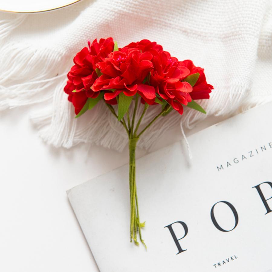 

Шелк Искусственный Цветок гвоздика сакура Свадебный Свадебный Букет Вечеринка Рождество Дом Гирлянда Сад Фестиваль подарок своими руками Украшения 1pc красный