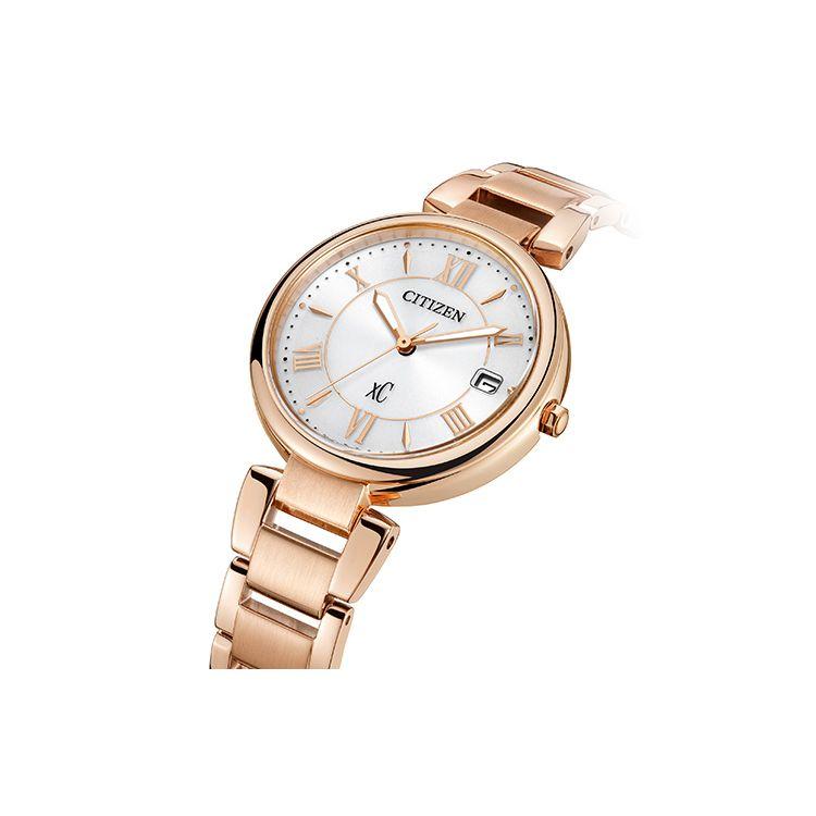 Citizen Eco-Drive XC Series Elegant Fashion Solar Movement Stainless Steel Watch 33mm White Dial Women Watches Silver EO1192-59A