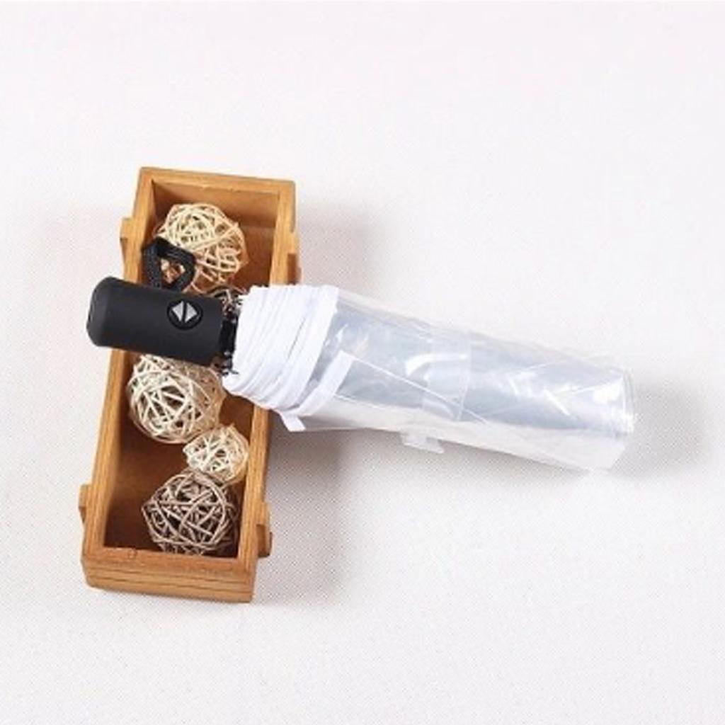 1pc automatic transparent folding umbrella, waterproof, durable and portable rain gear, is an ideal gift for friends.