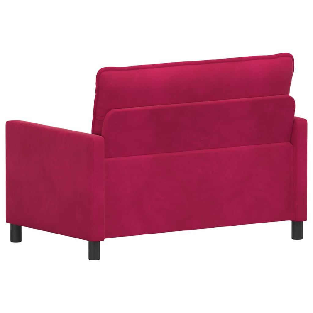 Sofa in Wine Red 126 x 81 x 87.5 cm Velvet