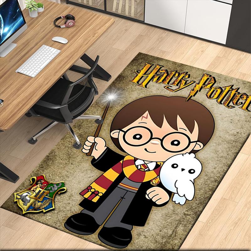 Harry Potter Printed Carpet, for Office Chair Living Room Bedroom Kitchen Room Decor Gifts.
