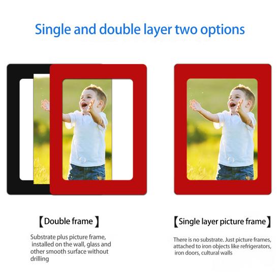 Praktisk fotoveggklistremerke Magnetisk prosessbøy fritt dekorativt