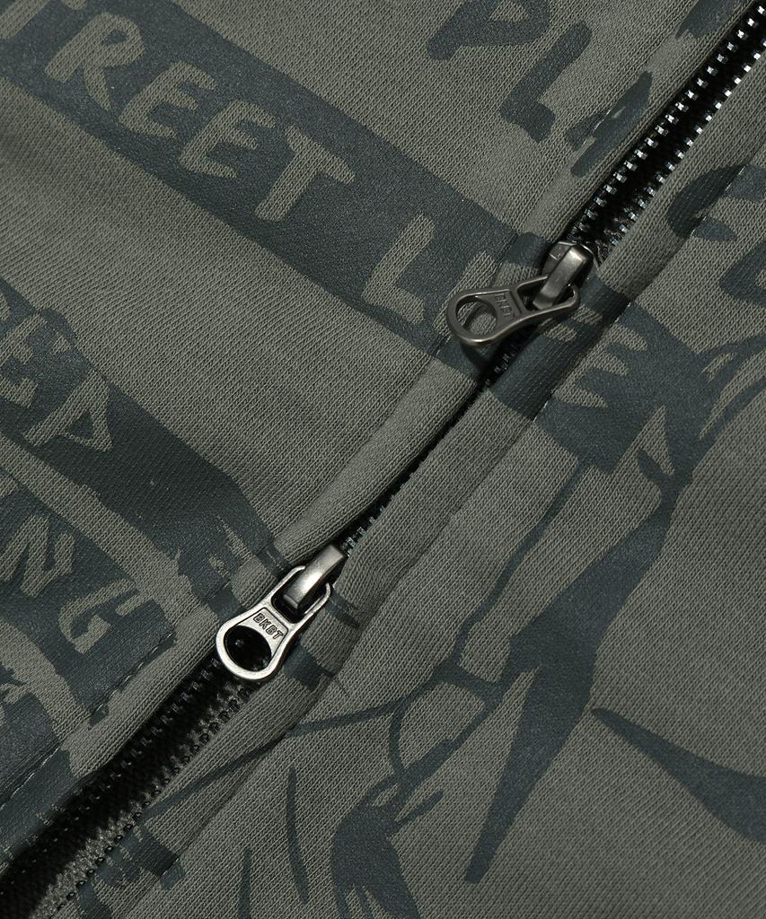 Bunkerbuster Genu Direction Hoodie Zip-Up Khaki (Mp1Tu061-048)