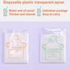 100 Stück Einwegschürze Transparent Kleidung Anti-Verschmutzung Kleidung Schutz Tuchschürze Für Erwachsene Kinder Einwegbedarf