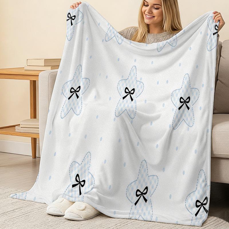 4 Season Flannel Fleece Blanket - Thick, Warm & Soft, Ideal for Home, Bedroom, Guest Room, Single Use, Perfect for Christmas & Halloween