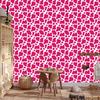 Cow Patches Wallpaper, purple and powder pink, powder pink background, 50x1000