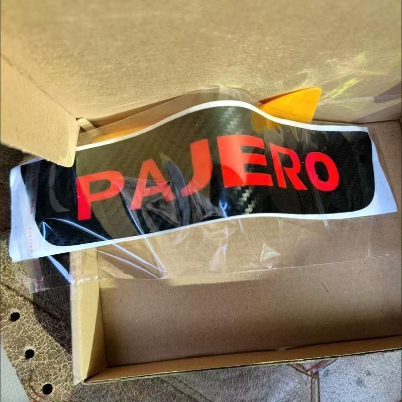 High Mounted Stop Lamp High Brake Light Sticker For Mitsubishi Pajero V73 V77 V87 V97 2007- Carbon Fiber