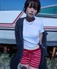 CITTA Stripe Knit Micro Shorts_Ctb570(Red)