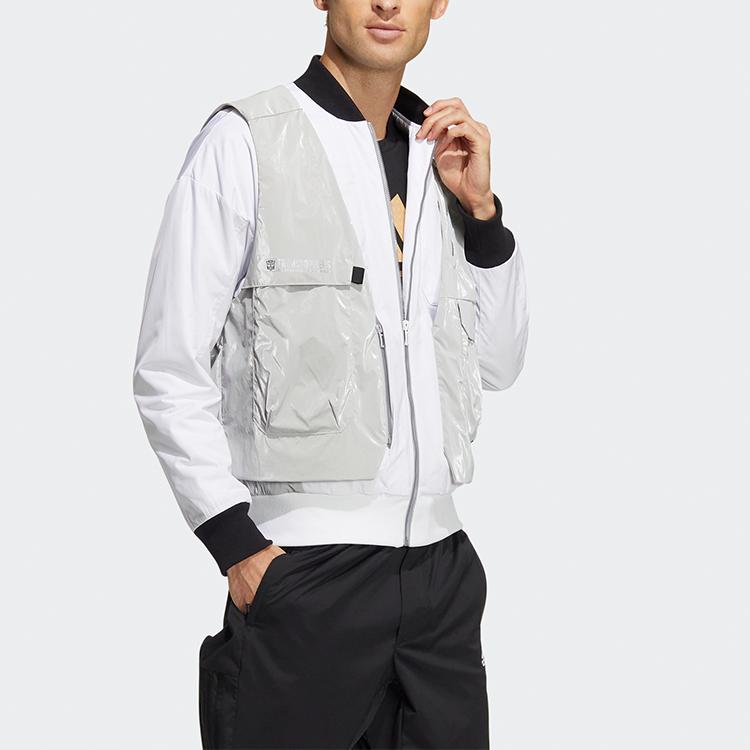 Adidas X Transformers Spring Edition Detachable Two-Piece Jacket With Stand Collar Unisex Outerwear Gray HM7467