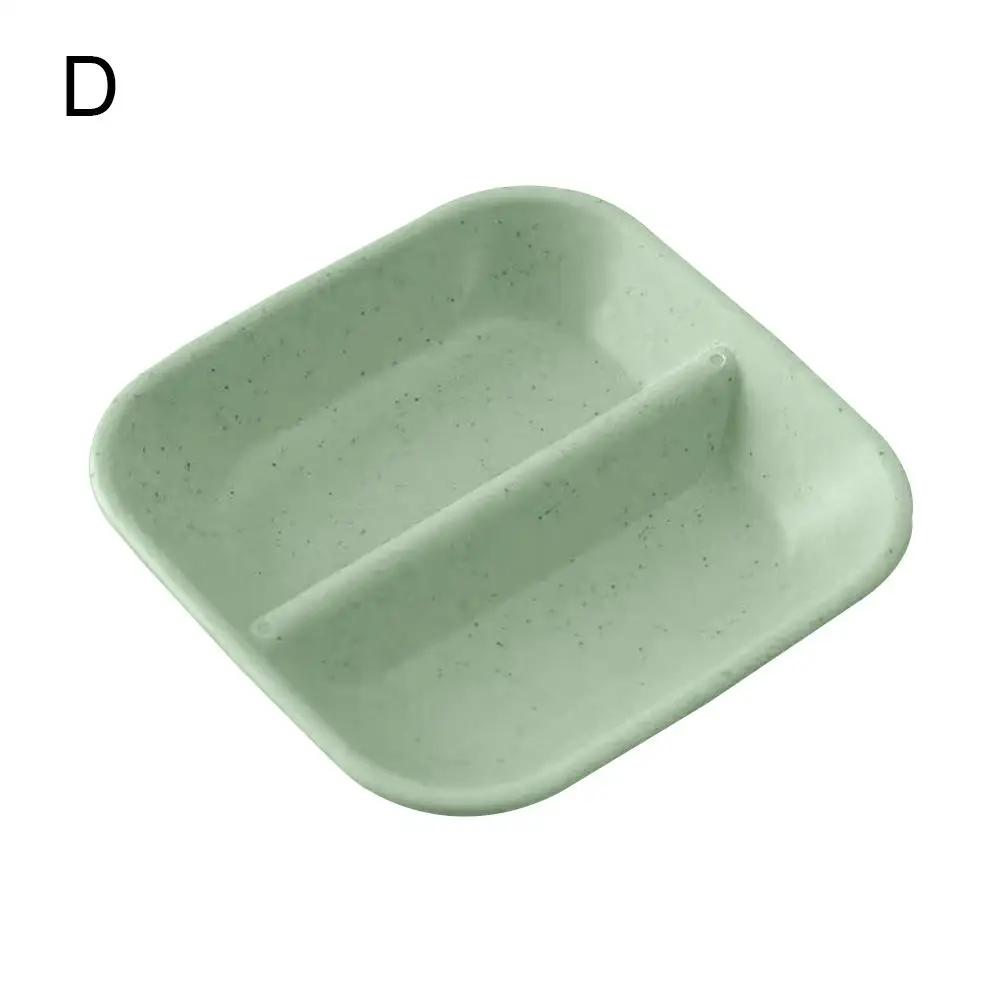 Kreative Küchenwürzzschale Weizenstrohschale Kunststoff Snack Snackschale Dippsoßenplatte Geschirr Haushalt Pickles