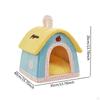 Cat House Kitten Cave for Indoor Cats Detachable Portable Removable Cushion Comfortable Sleeping