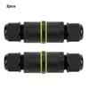 2 uds exterior IP68 impermeable 3 pines caja de conexiones Cable eléctrico conector accesorio