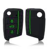 3 Button Flip Key Silicone Cover Fit For Vw Golf 7 Mk7 Skoda Seat 2014   Fob Hull Octavia Combi Leon Ibiza Cuptra Case