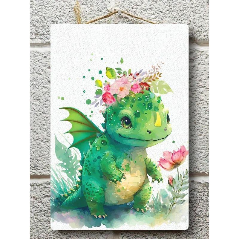 Dragon Metal Wall Art, Mythological Creature Decor Sign