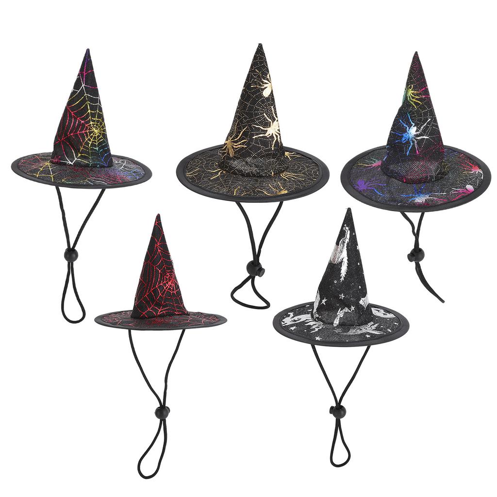 Halloween Small Dogs Hats Steel Ring Design Cute Fashionable Halloween Pet Party Hats for Medium Lar