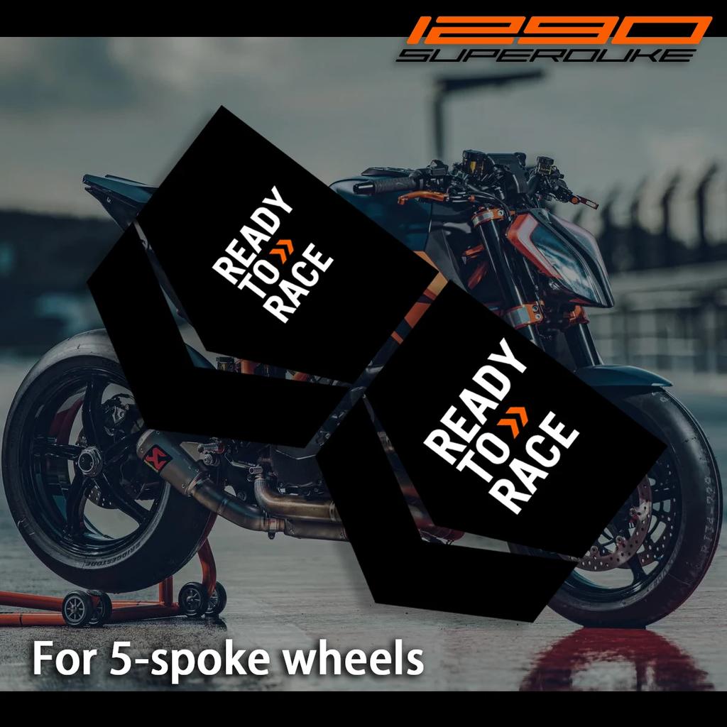AnoleSti Motorcycle Wheel Sticker Hub Decals Rim Stripe Tape For KTM Super Duke 1290 Duke 890 790 690 390 Racing Ready To Race