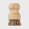 Natural Sisal Multi-Purpose Kitchen Brush for Dishes, Fruits, and Vegetables - Solid Wood Handle