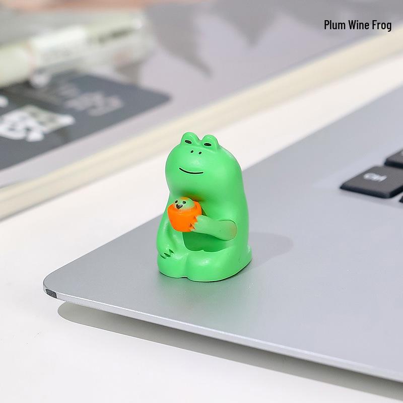 Frog Rocking Chair Cute Healing Decoration – Desktop Ornament for Office or Home