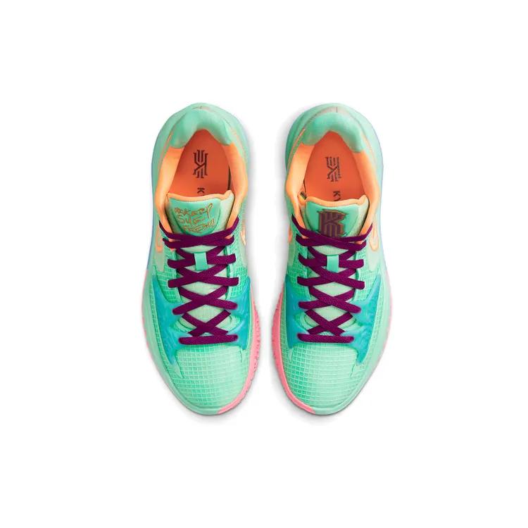 Nike Kyrie Low 4 'Keep Sue Fresh' (Unisex) Green Glow / Red Plum / Metallic Gold / Atomic Orange Basketball Shoes CW3985 300
