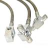 2PCS 24in Front Extended Stainless Steel Brake Lines 89340S For Chevy For C20 K10 K20 For GMC For C15 C25 K15 K25 1971-1991
