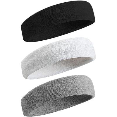 Elastic Sports Headband: Sweat-Wicking, Absorbent, for Running, Yoga & Fitness