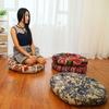 Round Floor Cushion Pillow Thickened Tatami Yoga Mat for Meditation Machine Washable Seat Cushion Office Sleeping Mat