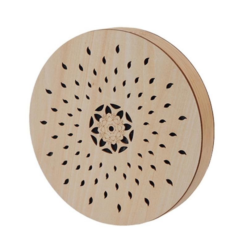 Деревянный Барабан Звуков Ручья и Моря 8 Дюймов Звук Воды Ручной Барабан Терапия Расслабляющие Барабанные Выступления Инструмент