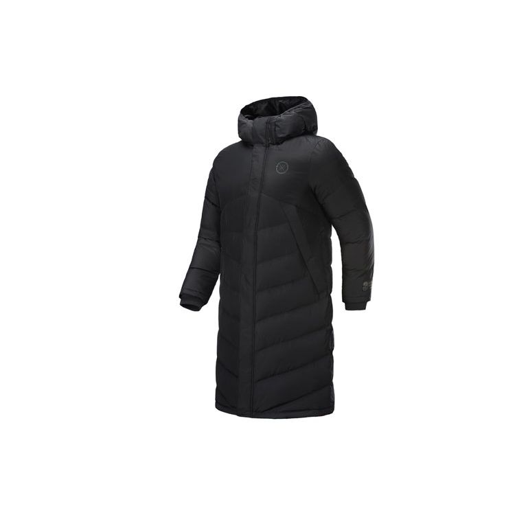 

Li Ning Wade Series Solid Color Casual Sports Windproof Warm Hooded Down Jacket Men Jacket Black AYMP097-1 S