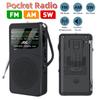 Portable AM/FM/SW Pocket Radio with LED Flashlight Radio Outdoor Camping Gifts for Seniors Elderly Battery Operated/Rechargeable