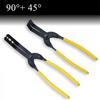2Pcs  90°  45° Car Trim Clip Removal Plier Trim Upholstery Door Pin Panel Fastener Puller Tool