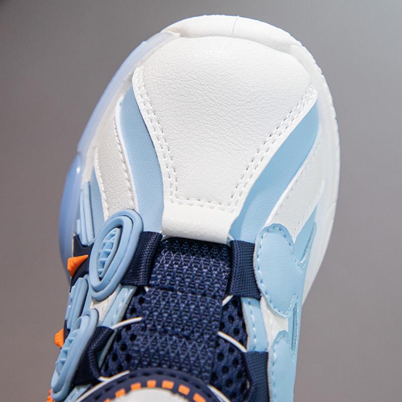 Autumn Kid Sneakers New Fashion Comfort Boy Shoes Soft Sole Anti Slip Cartoon Casual Shoe Trendy Classic Rotate Button Kid Shoes