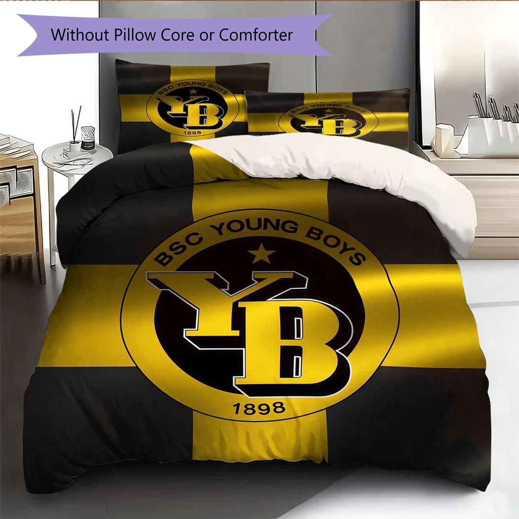 Young Boys Pattern Bedding Home Decoration Birthday Gift ( 1 Duvet Cover + 2 Pillowcase, Without Core),fan Merchandise.