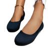 2024 Plus Size Knit Slip-On Round Toe Flats for Women