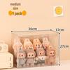 Transparent Vinyl Labubu Doll Display Storage Box for Pop Mart Figurines