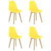 Day and Night - Day and Night Dining Chairs 4 Units Yellow Plastic