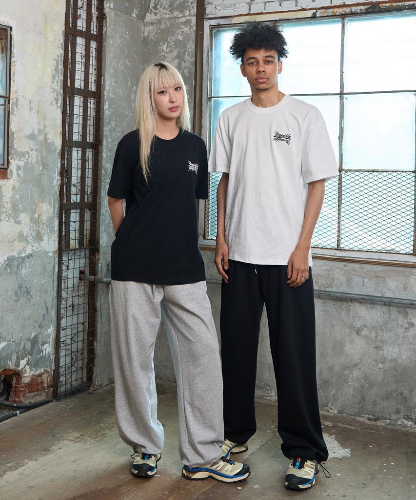 CREAM SODA LAB Air Banding Wide String Pants Black