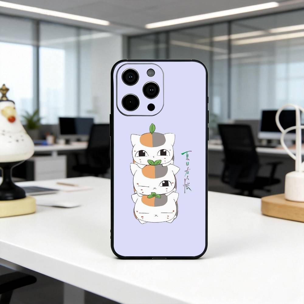 Natsumes Book N-Nyanko S-sensei Phone Case Silicone Soft For IPhone 17 16 15 14 13 12 11 X XR Plus Pro Max Plus