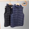 Men's High-End Winter Hooded Down Vest - 90% White Duck Down