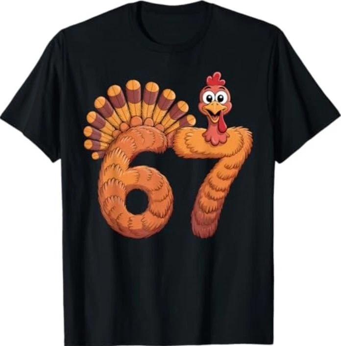 6 7 Thanksgiving Turkey T-Shirt XL